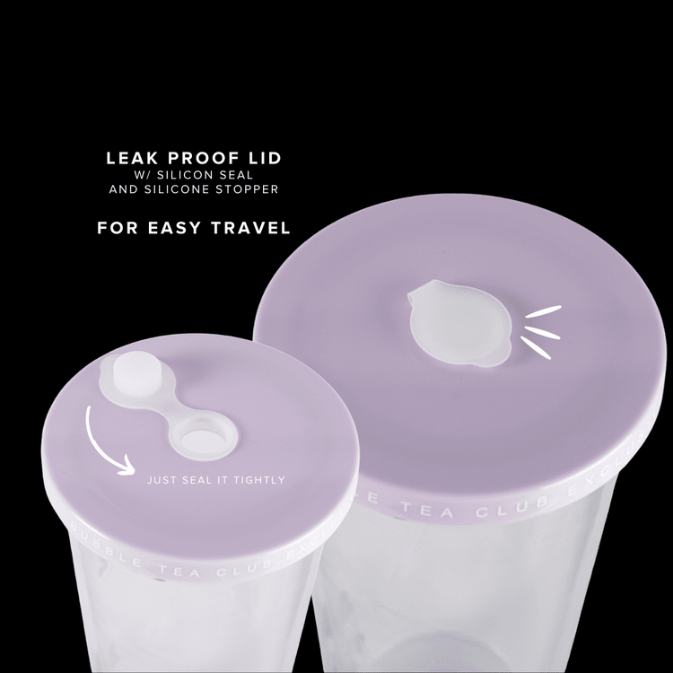 Leak Proof Lids - Reusable Bubble tea cups